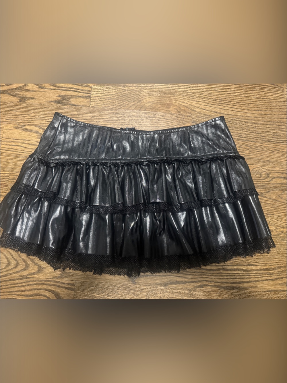 Lip Service -Blacklist: Black Tiered Mini Skirt